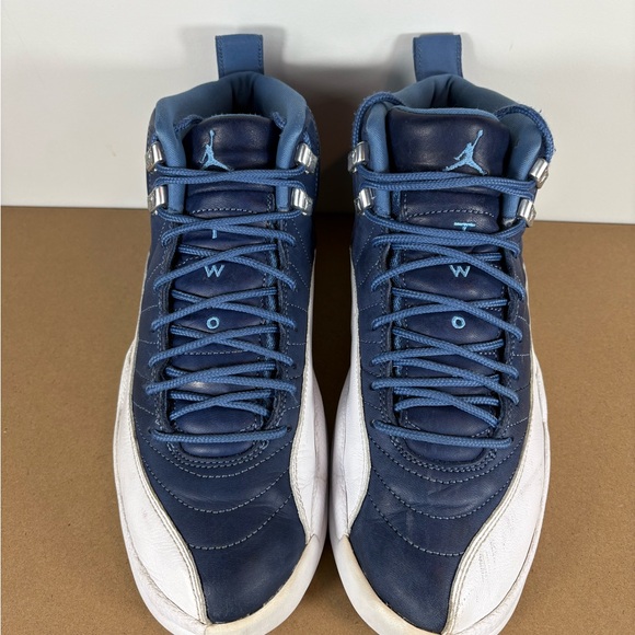 Nike Air Jordan 12 Men's Size 9 Retro Indigo 2020 Sneakers 130690-404 - Picture 2 of 8